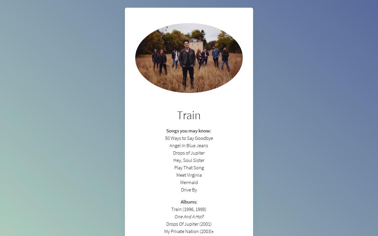 Carrd profile picture for @train